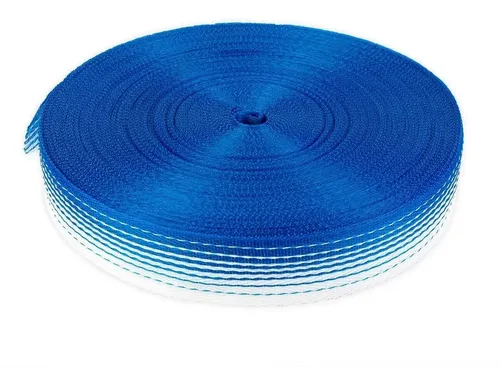 CINTA TEJIDA 6 CM P/SILLON AZUL/B MT