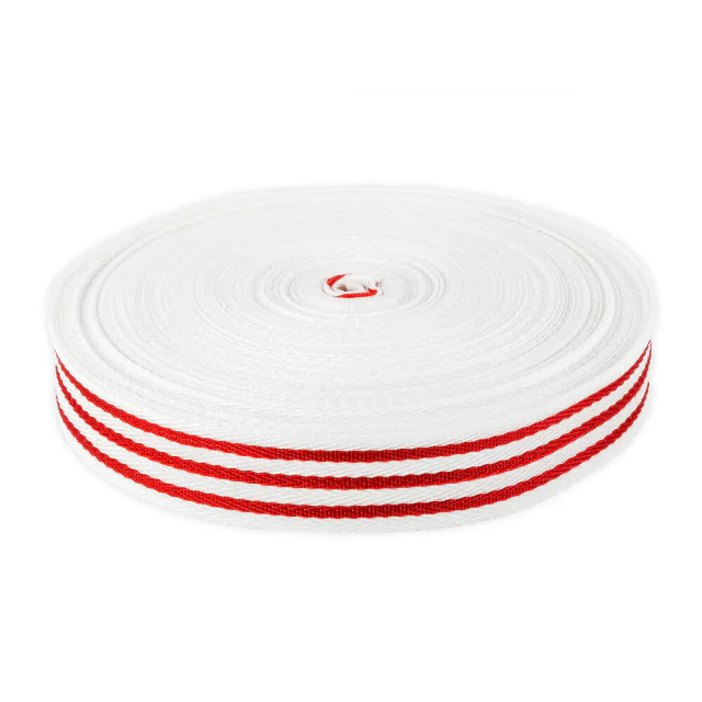 CINTA TEJIDA 6 CM P/SILLON ROJA/B MT