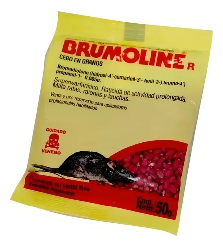 RATICIDA BRUMOLINE GRANOS X 50 GRS.