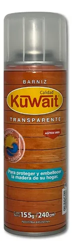PINTURA EN AEROSOL KUWAIT BARNIZ TRANSPARENTE  240CC
