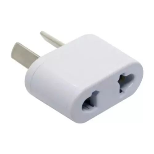 ADAPTADOR AMERICANO BLANCO  A PATAS CHATAS