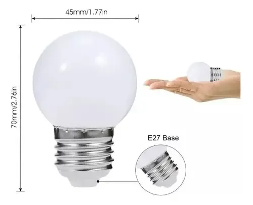 LÁMPARA LED GOTA ETHEOS 1W LUZ CÁLIDA