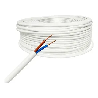 CABLE ENVAINADO TPR BLANCO  2 X 0,75 MM X METRO