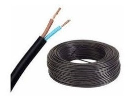 CABLE ENVAINADO TPR NEGRO 2 X 2,5 MM X METRO