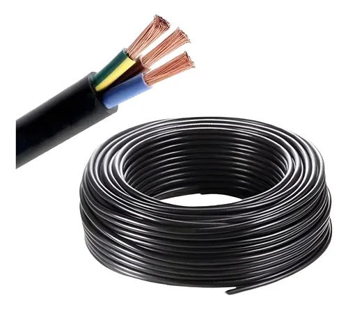 CABLE ENVAINADO TPR NEGRO 3 X 2,5 MM X METRO