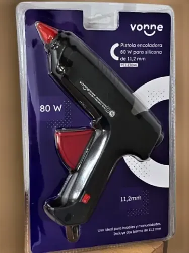 PISTOLA ENCOLADORA DE PEGAR 80W PARA SILICONA 12 MM