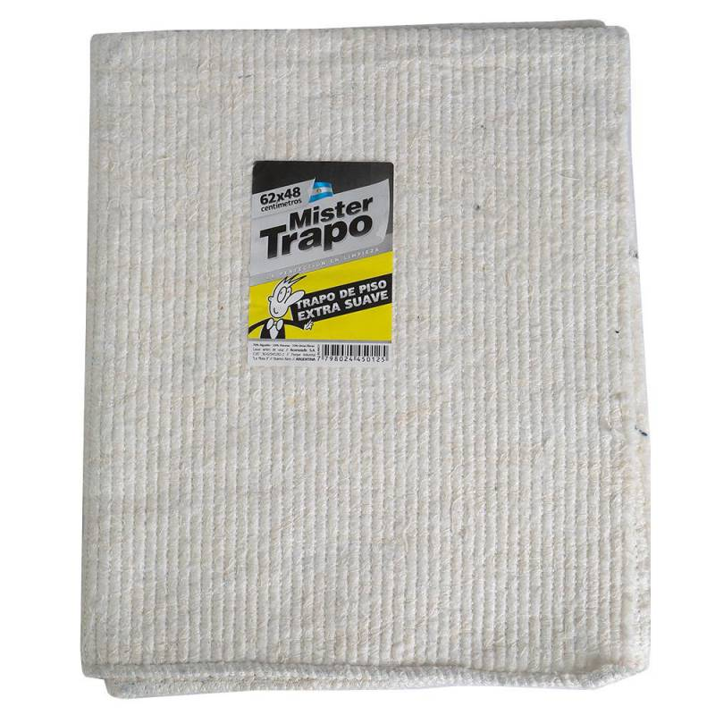 TRAPO DE PISO EXTRA SUAVE BLANCO MR TRAPO