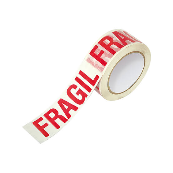 CINTA DE EMBALAR FRAGIL X 50 METROS (EMBALAJE)