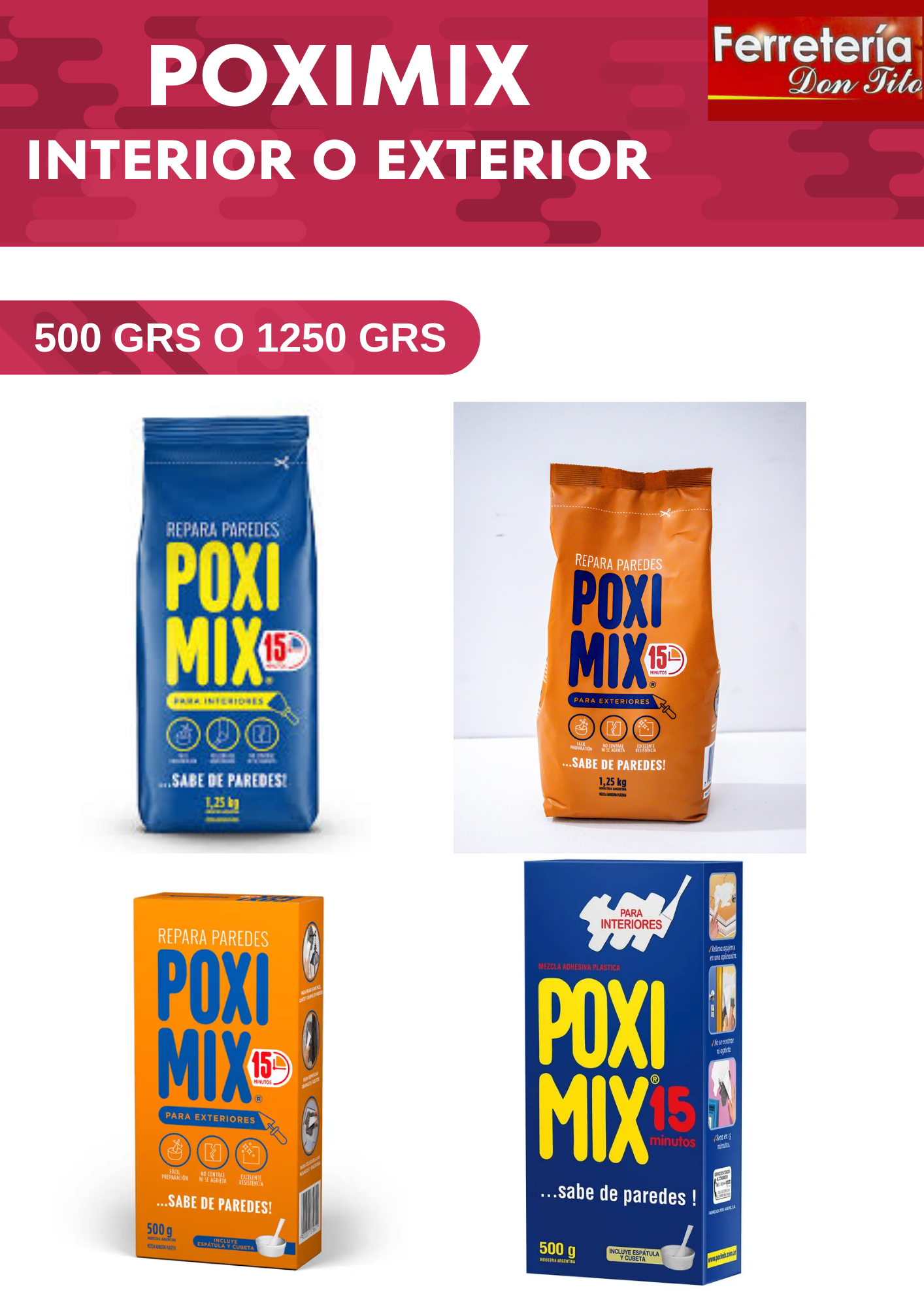 POXIMIX® EXTERIOR 1,25KG