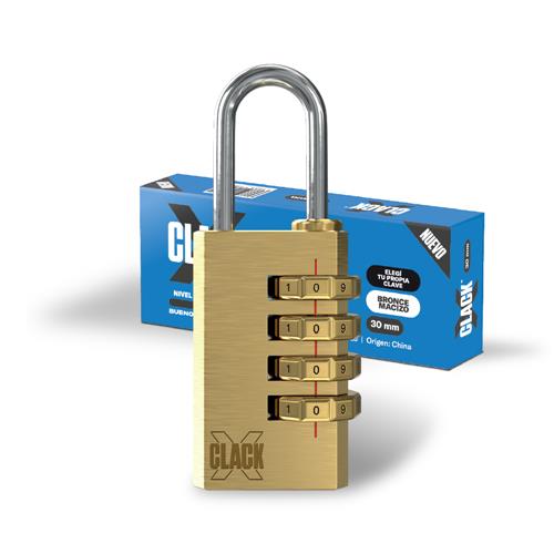 CANDADO CLACK CON COMBINACION 30