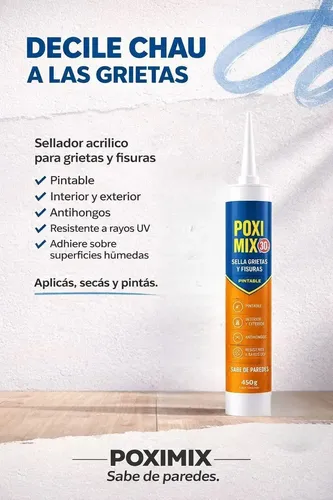 POXIMIX® SELLA GRIETAS Y FISURAS 450G