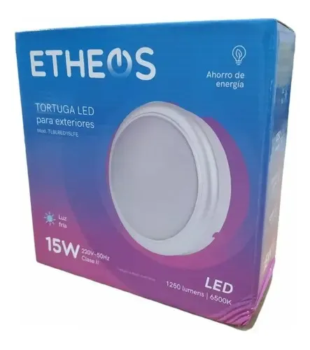TORTUGA PLAFÓN LED EXTERIOR REDONDA ETHEOS 1250 LM  LUZ FRIA